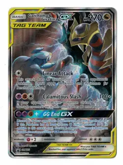 2019 Pokemon Garchomp & Giratina GX Black Star Promo SM193 Holo Tag Team - Image 1
