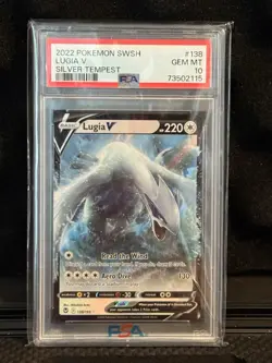 Pokemon Sword & Shield Silver Tempest Lugia V 138/195 PSA 10 Gem Mint 💎 - Image 1