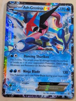 Pokemon TCG Ash-Greninja EX XY Black Star Promo XY133 Holo Card TCG Regular Size - Image 1