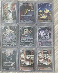 Pokemon TCG Mega Evolution Illustration Rare Lot IR Full Art LOT OF 9 - Image 1