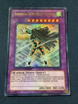 Yugioh Elemental HERO Great Tornado LC02-EN010 Ultra Rare Limited Edition NM - Image 2