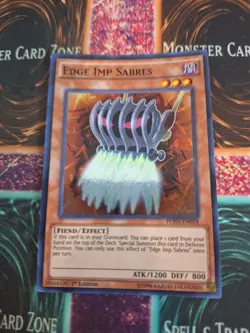 Yugioh Edge Imp Sabres FUEN-EN018 Super Rare 1st Edition Near Mint - Image 1