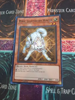 Yugioh Ryko, Lightsworn Hunter RA02-EN003 Super Rare 1st Edition Near Mint - Image 1