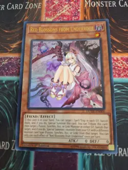 Yugioh Red Blossoms from Underroot DUDE-EN006 Ultra Rare 1st Edition Near Mint - Image 1