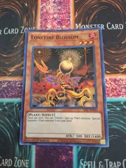 Yugioh Lonefire Blossom SESL-EN040 Super Rare 1st Edition Near Mint - Image 1