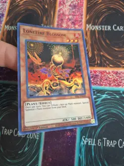 Yugioh Lonefire Blossom SESL-EN040 Super Rare 1st Edition Near Mint - Image 2