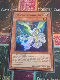 Yugioh The Agent of Mystery - Earth SDLS-EN002 Super Rare 1st Edition Near Mint - Image 1