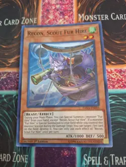 Yugioh Recon, Scout Fur Hire DASA-EN015 Super Rare 1st Edition Near Mint - Image 1