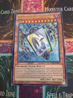 Yugioh Flower Cardian Willow with Calligrapher DRL3-EN037 Ultra 1st Edition NM - Image 1
