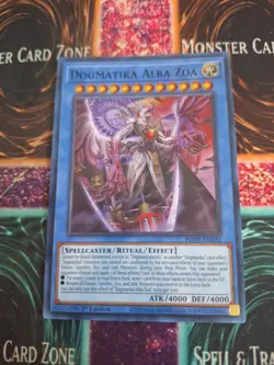 Yugioh Dogmatika Alba Zoa PHHY-EN031 Super Rare 1st Edition Near Mint - Image 1