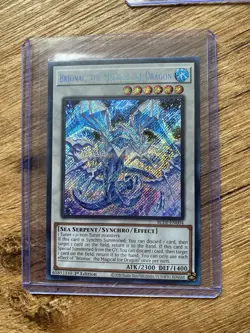 Yugioh Brionac the Magical Ice Dragon BLTR-EN004 Secret Rare 1st Edition NM - Image 1