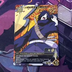 Naruto TCG CCG Madara Uchiha Card Super Rare English Near Mint Set 26 Foil Rare - Image 1