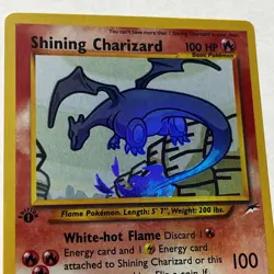 Shining Charizard First Edition Holo Neo Destiny 107/105 Replica/Display Card - Image 1