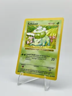 Bulbasaur Shadowless Base Set 44/102 Pokemon Card - Excellent Condition - Image 3