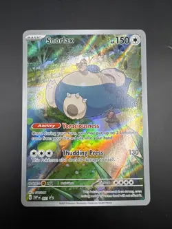 Pokemon Card TCG - Snorlax SVP 051 Scarlet & Violet 151 Black Star Promo NM - Image 1