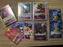 One Piece Purple Card Lot, Japanese Cards, Alt-Arts & Holos, NM - Image 1