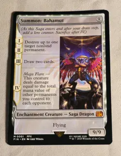 Magic: The Gathering - Final Fantasy - Summon: Bahamut Mythic Rare - NM - Image 1