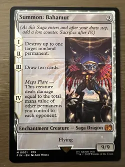Magic The Gathering MTG Final Fantasy Summon: Bahamut Standard M/NM - Image 1