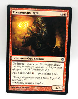 MTG Treasonous Ogre Conspiracy 36/210 NM+ Conspiracy CNS Never Played Magic 2014 - Image 1