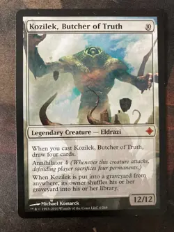 *** RISE OF THE ELDRAZI Kozilek, Butcher of Truth *** EX+ - DUTY FREE Magic MTG - Image 1