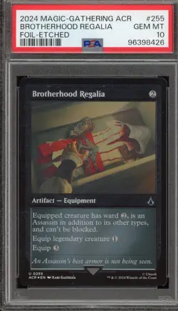 2024 MTG Assassin's Creed Brotherhood Regalia Foil Etched PSA10 - Image 1