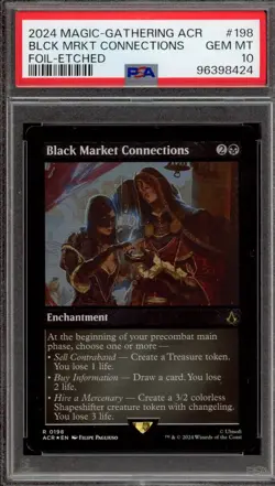2024 MTG Assassin's Creed Black Market Connections Foil Etched PSA10 - Image 1