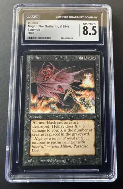 Hellfire | Legends 1994 | CGC 8.5 MINT+ | Reserved List | MTG Vintage Rare | LEG - Image 1