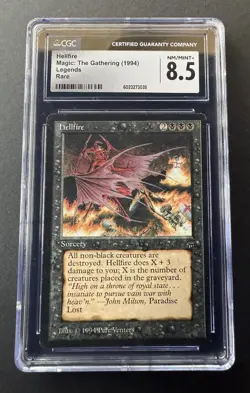 Hellfire | Legends 1994 | CGC 8.5 MINT+ | Reserved List | MTG Vintage Rare | LEG - Image 3