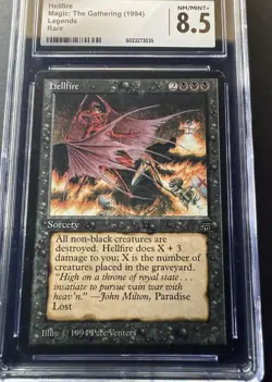 Hellfire | Legends 1994 | CGC 8.5 MINT+ | Reserved List | MTG Vintage Rare | LEG - Image 4