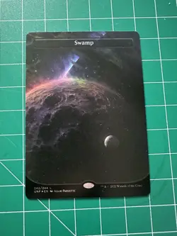 MTG Swamp (242) - Foil - Borderless, NM-Mint, English Unfinity - Image 1