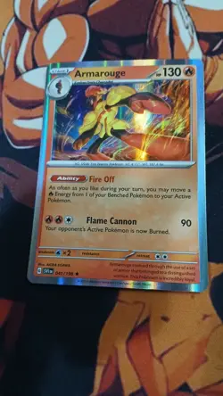 Armarouge 041/198 Line Holo Rare Exclusive & Charcadet 039/198 Pokemon Cards - Image 3