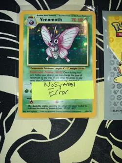 1999 Pokemon Venomoth Jungle 13/64 Holo Rare No Symbol Error WOTC 137 💎NM💎 - Image 1