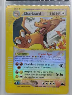 Charizard 146/144 Skyridge Reverse Holo Ultra Secret Rare Pokemon TCG AIGrading - Image 3