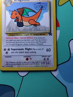 Dragonite #5 Black Star Promo WB Movie WOTC Pokemon NM 💎💎💎 - Image 3