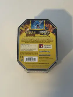 Pokemon Hidden Fates GX Tins Art Set of 3 Full Sealed Charizard Raichu Gyarados - Image 4