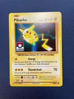 Pikachu XY202 | 2016 | Holo Promo | Pokemon League Stamp | Pokemon TCG | NM - Image 5