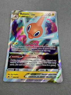 Rotom Vstar 046/159 Crown Zenith Holo Full Art Pokemon Card MINT - Image 3