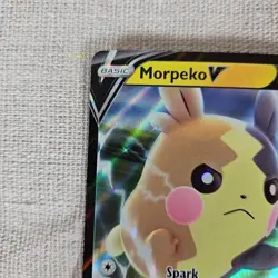 Pokemon TCG 2020 Morpeko V Ultra Rare Sword & Shield Base Set Card 079/202 NR MT - Image 4