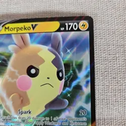 Pokemon TCG 2020 Morpeko V Ultra Rare Sword & Shield Base Set Card 079/202 NR MT - Image 5