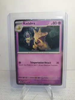 2023 Pokemon SV 151 Mew en Kadabra Promos Cosmo Holo Card #064/165 - Image 1
