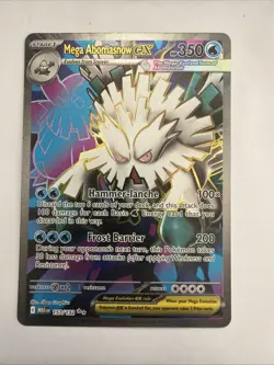 Mega Abomasnow EX 157/132 Full Art NM/M Mega Evolution Pokemon Card - Image 1
