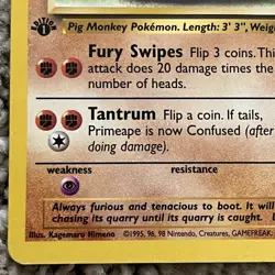 Primeape - Jungle Set - 43/64 - Uncommon - Pokemon Card - 1st Edition - Image 5