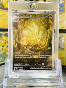 Ninetales 199/197 Illustration Rare Holo Pokemon Card NM Condition Never Played - Image 1