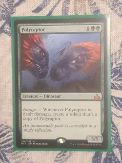 MTG Polyraptor Rivals of Ixalan Card NM-M Condition - Image 1