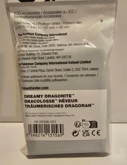 Pokemon Center Dreamy Dragonite Trading Card Sleeves - 65 Pack! NEW! - Image 4