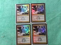 4x WARLEADER'S HELIX - FOIL FNM DCI - MTG - Dragon's Maze Promo NEW MINT - Image 1