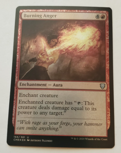1x Burning Anger FOIL Commander Legends MTG Magic the Gathering NM - Image 1