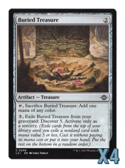 MTG-NM Playset(X4)-Buried Treasure-246-The Lost Caverns of Ixalan - Image 1