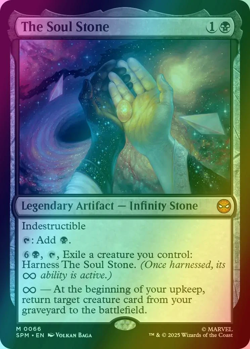 Foil The Soul Stone (066) M/NM Magic: The Gathering MTG Marvel's Spider-Man - Image 1