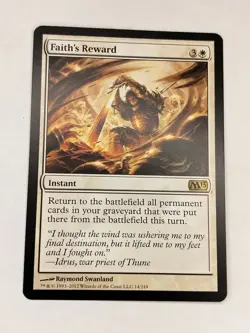 MTG Faith's Reward 14/249 LP Magic 2013 M13 - Image 1
